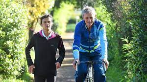 Jo à vélo et Gwen
